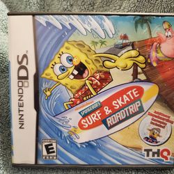 Spongebob's Surf And Skate Roadtrip Nintendo DS Game 