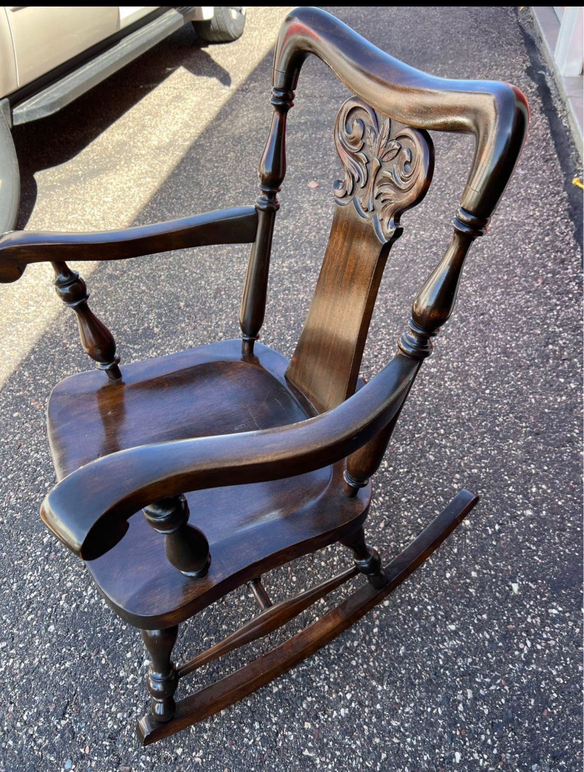 Hand Carved Antique Rocker