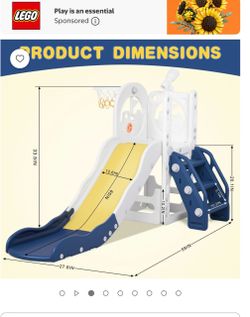 Toddler 6 in 1 indoor /outdoor slide.
