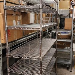 Uline Rack With 7 Shelves And Shelf Ledge 48 X 19 X 68 Asking 150 No Less 