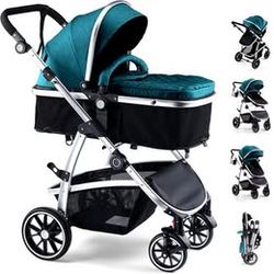 Hagaday aby Stroller, 2-in-1 Reversible Toddler Seat with Bassinet Mode