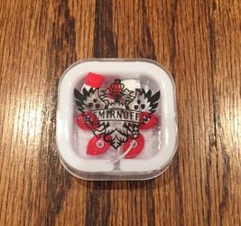 New Red and White Earbuds