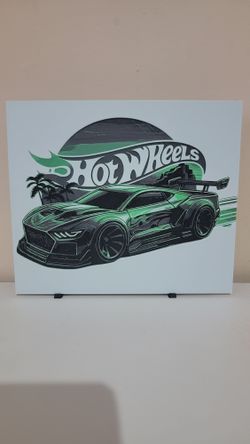 New 8" inch 3D Green Ford Mustang Wall Art