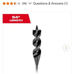 9/16 x 54in. cable bit
