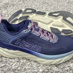 Women’s HOKA ‘Bondi 6’ Navy Blue Sneakers Size US 9 