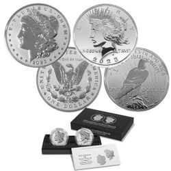 2023 MORGAN and PEACE DOLLAR REVERSE PROOF 2-COIN SET