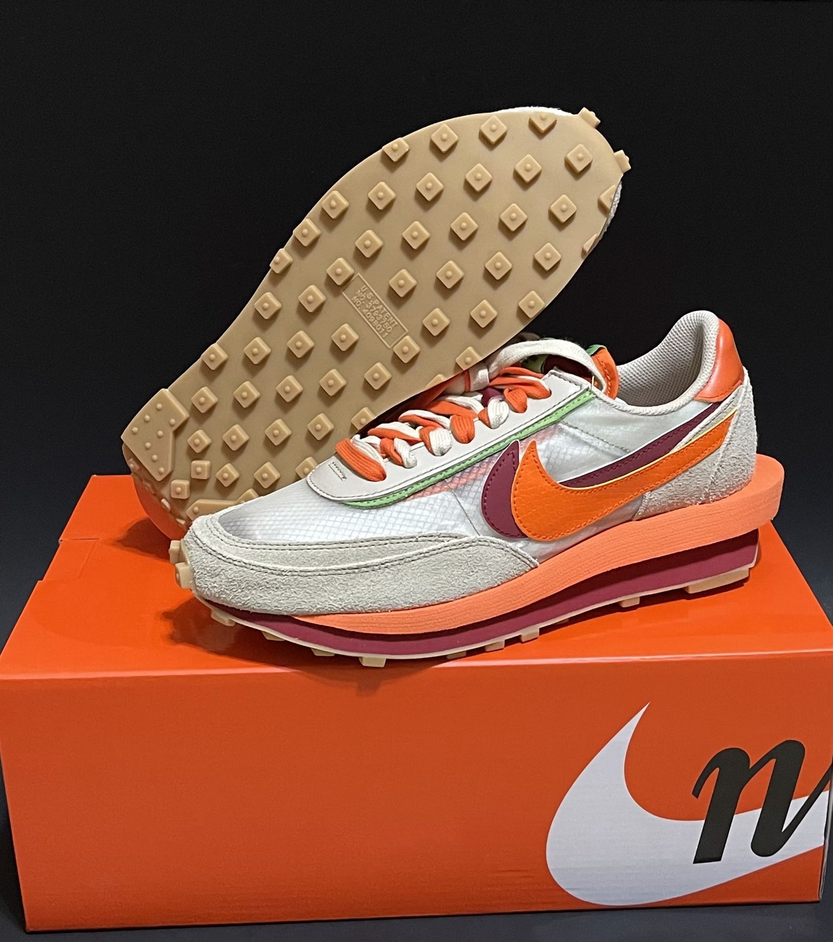 Nike LDWaffle x sacai x CLOT Shoes Size M 9.5 / W 11 New