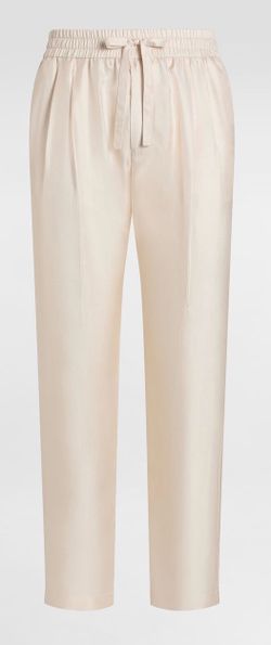 Dolce & Gabbana Cream Drawstring Trousers - size 34