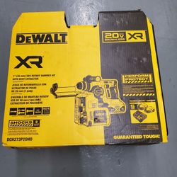 DEWALT
(Brand Rating: 4.5/5)
20V MAX XR Brushless 1 in. SDS Plus L-Shape Rotary Hammer with Onboard Extractor and (2) 20V 5.0Ah Batteries