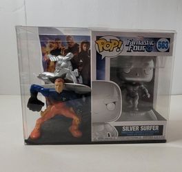 FANTASTIC FOUR: Funko Pop! #563 Silver Surfer / 2007 Rise of the Silver Surfer (3) Action Figures