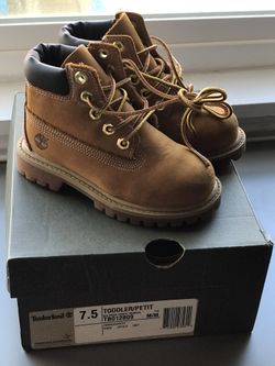 Toddler timberland wheat 7.5c