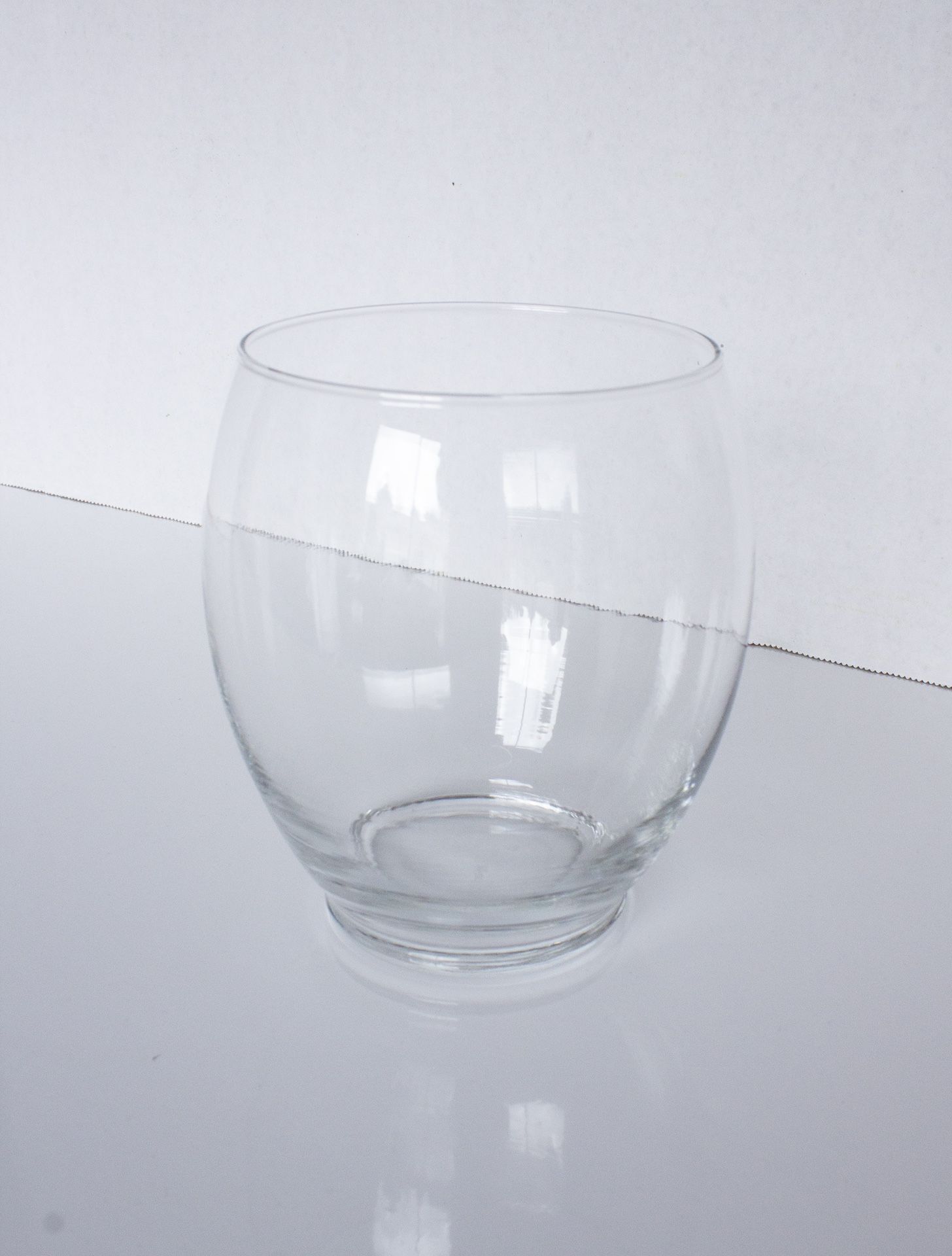 6 inch Clear Glass Bullet Bouquet Vase