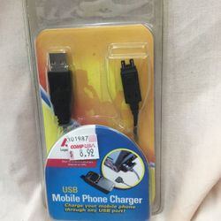 Phone charger, USB,