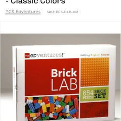 BrickLab BrickPACK - Single - Classic Colors - 654 Building Brick Pieces