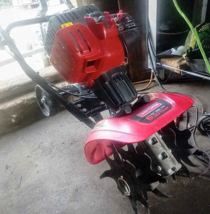 Craftsman 2 Cycle Mini Tiller PICK UP TODAY SATURDAY JULY 12 AND IT'S YOURS FOR $50