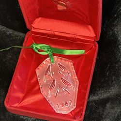 1987 Waterford Christmas Ornament