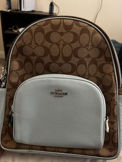 Coach In Signature Canvas Backpack