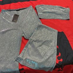2 Piece Bell Bottom Glitter Set