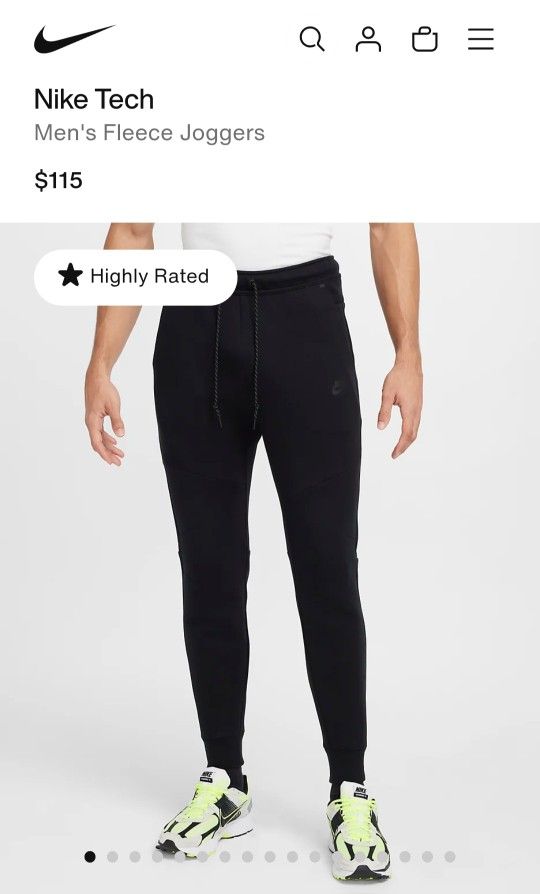 Nike Tech Fleece Slim Fit Black SIZE L