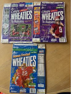 Vintage Wheaties Cereal Boxes 49ers Rams Griffey Cowboys Steelers