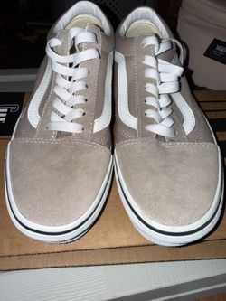 Beige Suede and Canvas Vans ** Size Men’s 6 / Women’s 7.5 **