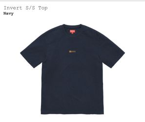 New Supreme invert s/s navy. Size:L