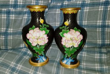 Pair of beautiful Cloisonne Vases