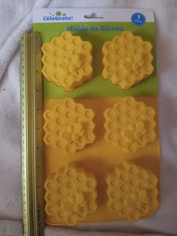 New Honeycomb Bee Silicone Mold Yellow