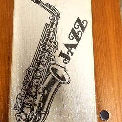 Engraved Saxophone Wall Art