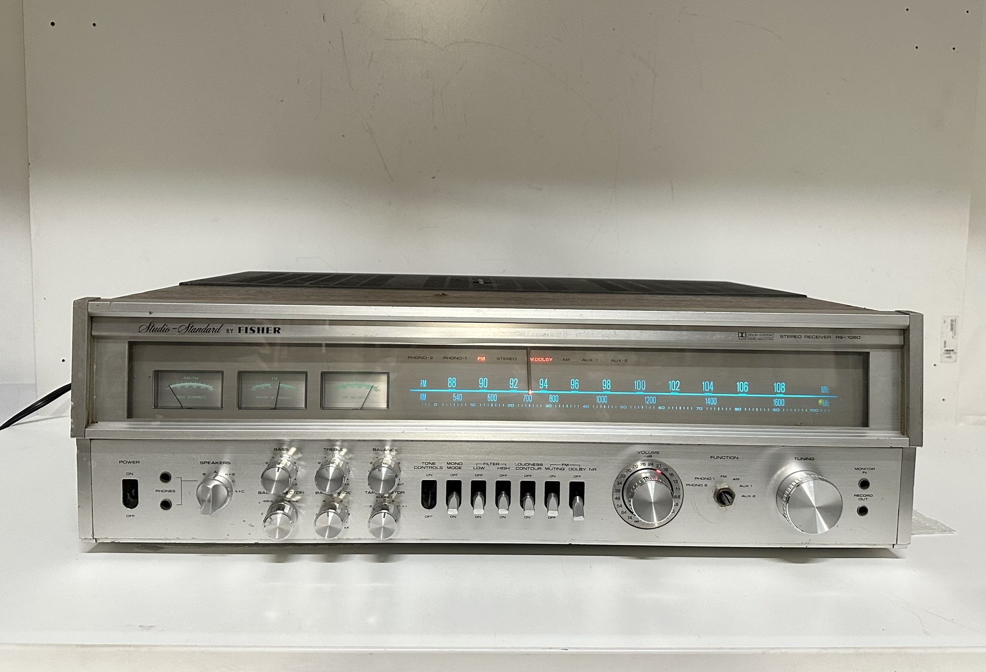 Vintage 1970's Fisher RS-1080 ~ AM/FM Stereo Receiver ~ 170WPC into 8Ω ~ READ