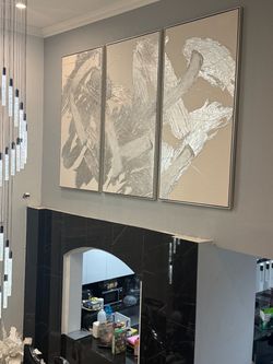 Abstract Triptych Wall Art Set of 3