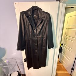 Leather Trench Coat 