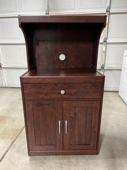 Rolling Microwave Hutch/ stand