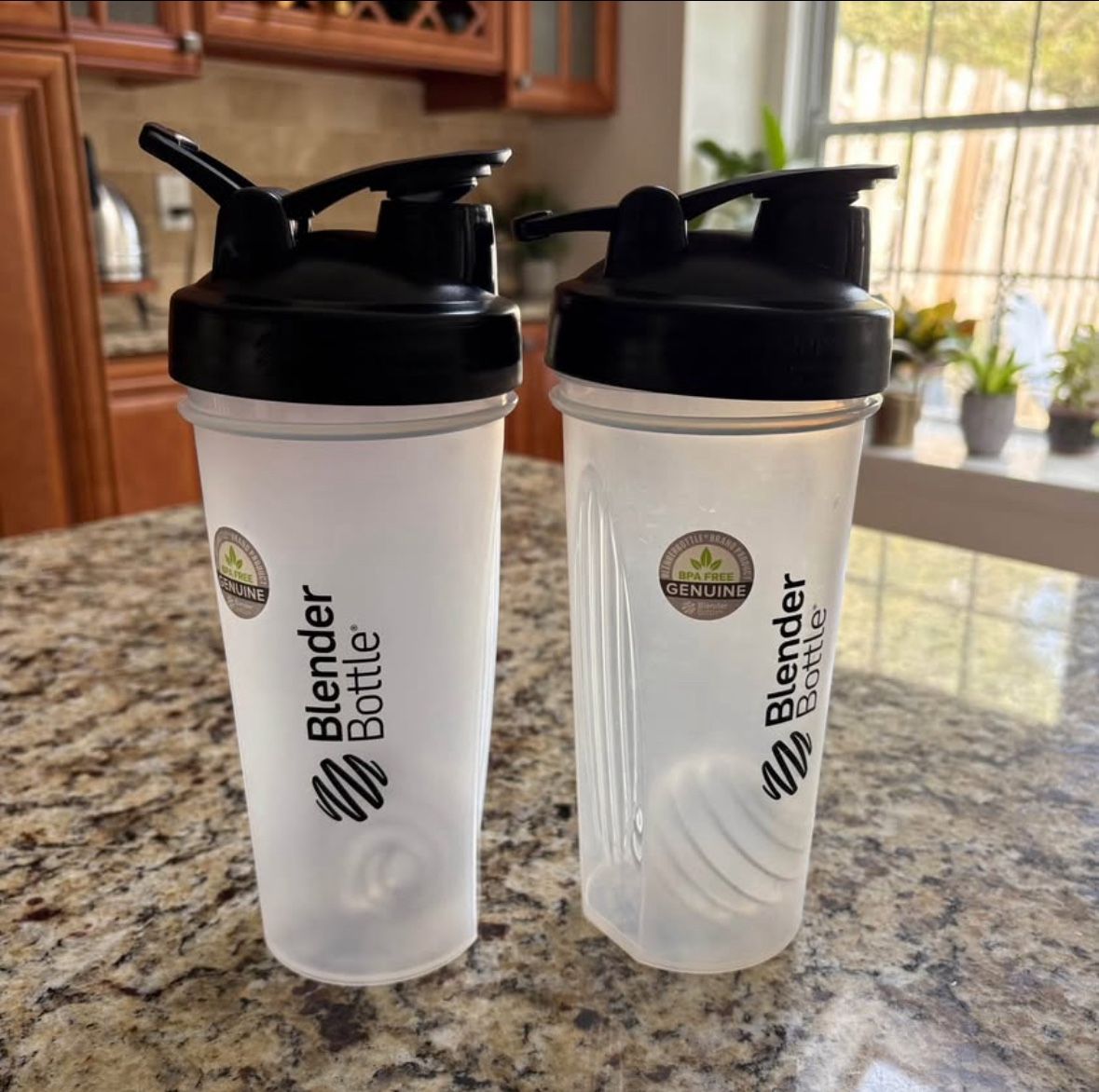 Blender Bottles - Protein Shaker Bottles - (Set of 2)