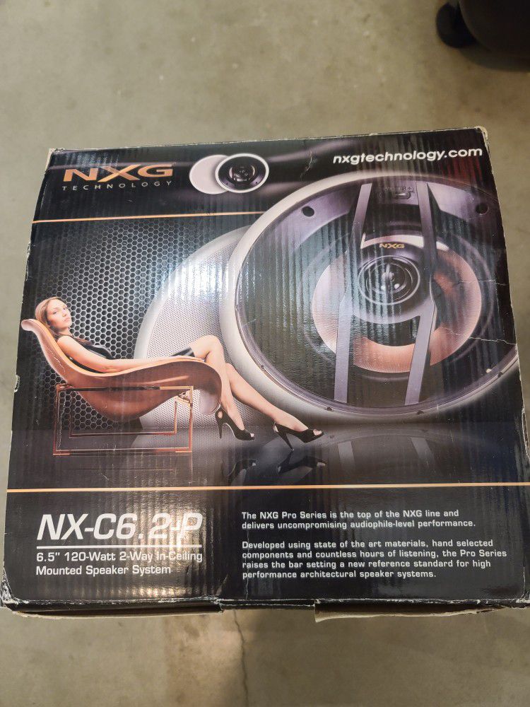 NXG 6.5" 120 Watt 2-Way In ceiling Speakers System (NEW) Sell Or Trade 