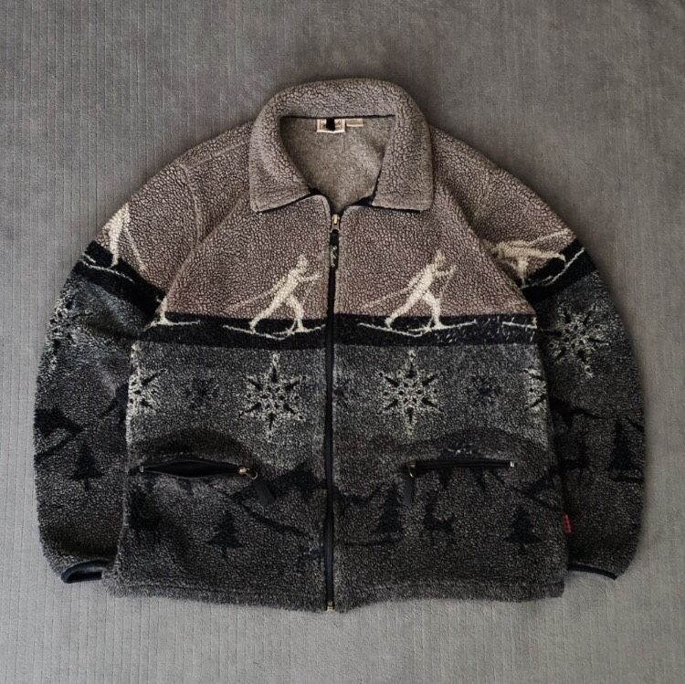 Vintage Woolrich Women’s Fleece Full Zip Jacket Size Large