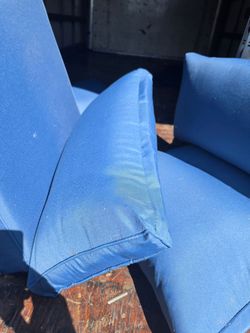 Blue Upholstered Chair