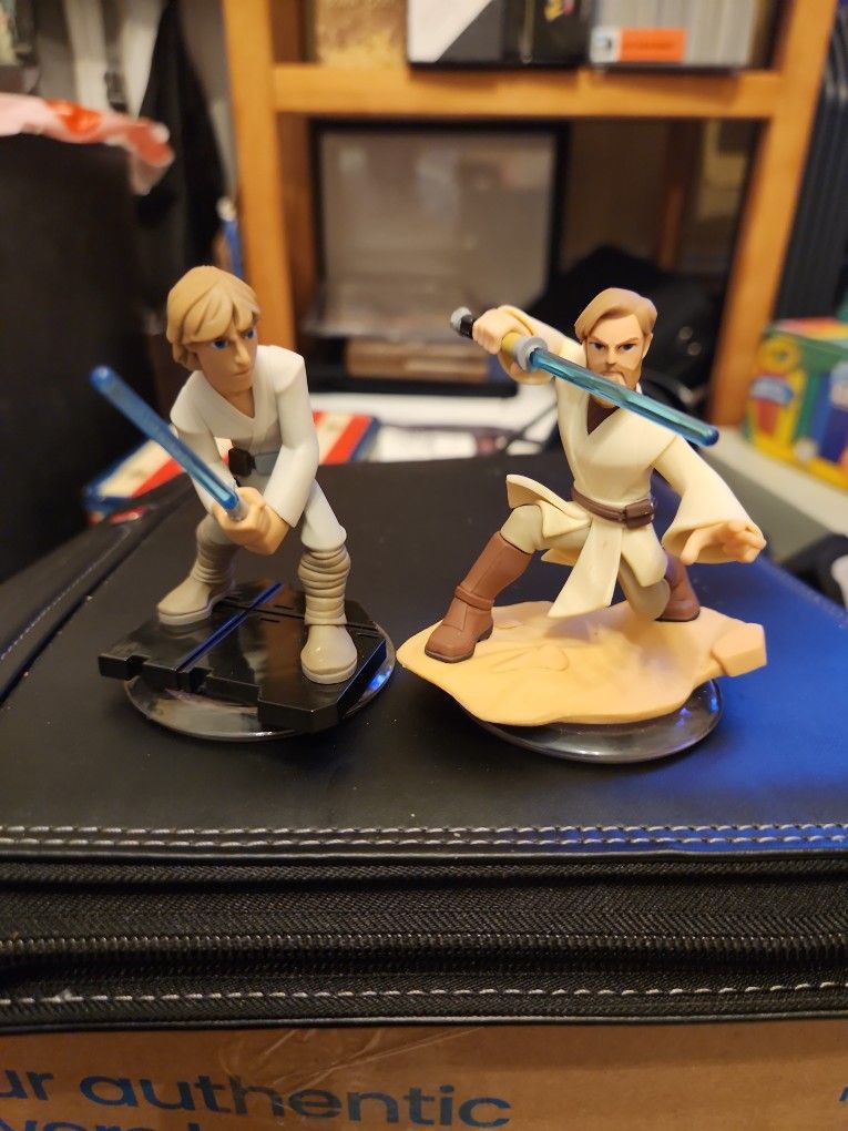 Disney Infinity Star Wars Obi-Wan And Luke Skywalker Figures