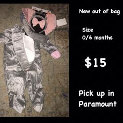 Elephant infant costume