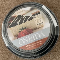 Set Of 3 Pans Springform Pans. Cheesecake Etc. Oneida Professional Series