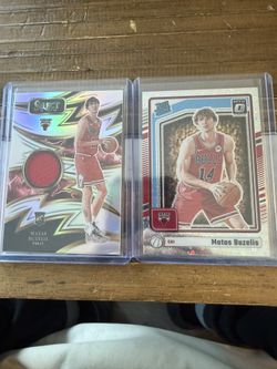 2024 Nba Matas Buzelis 2 card Lot!