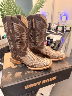 Cody James Python Snakeskin Western Cowboy Boots men’s size 10.5