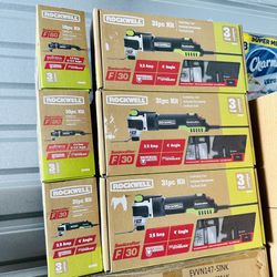 Brand New ROCKWELL Sonicrafter Corded Oscillating Multi-Tool Combo Kit. In The Box.