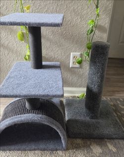 Cat tree and scratching post