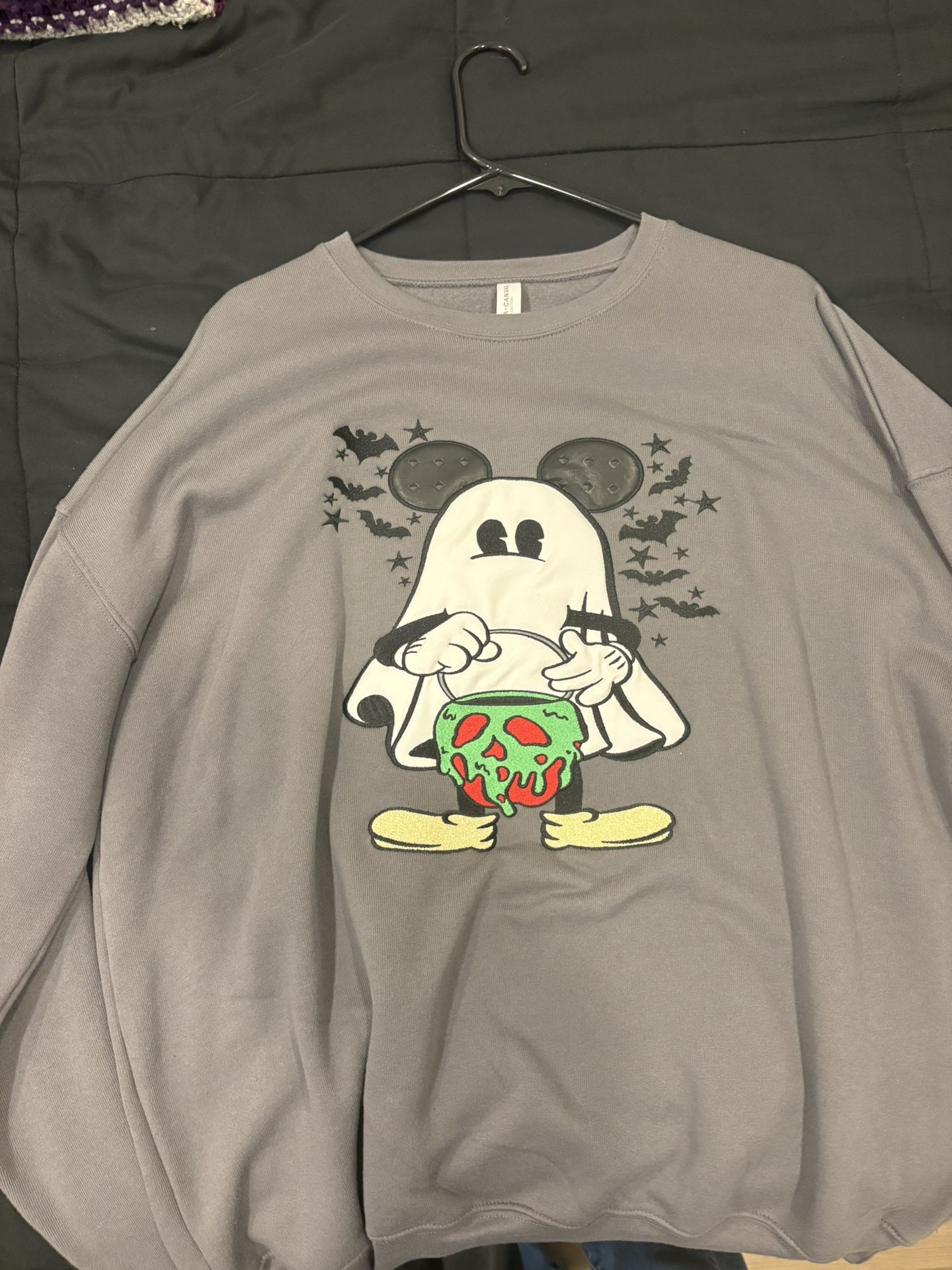 Custom Embroidery Halloween Disney Sweatshirt 