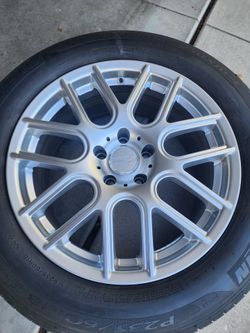 18x8 Vision Hyper Silver wheels