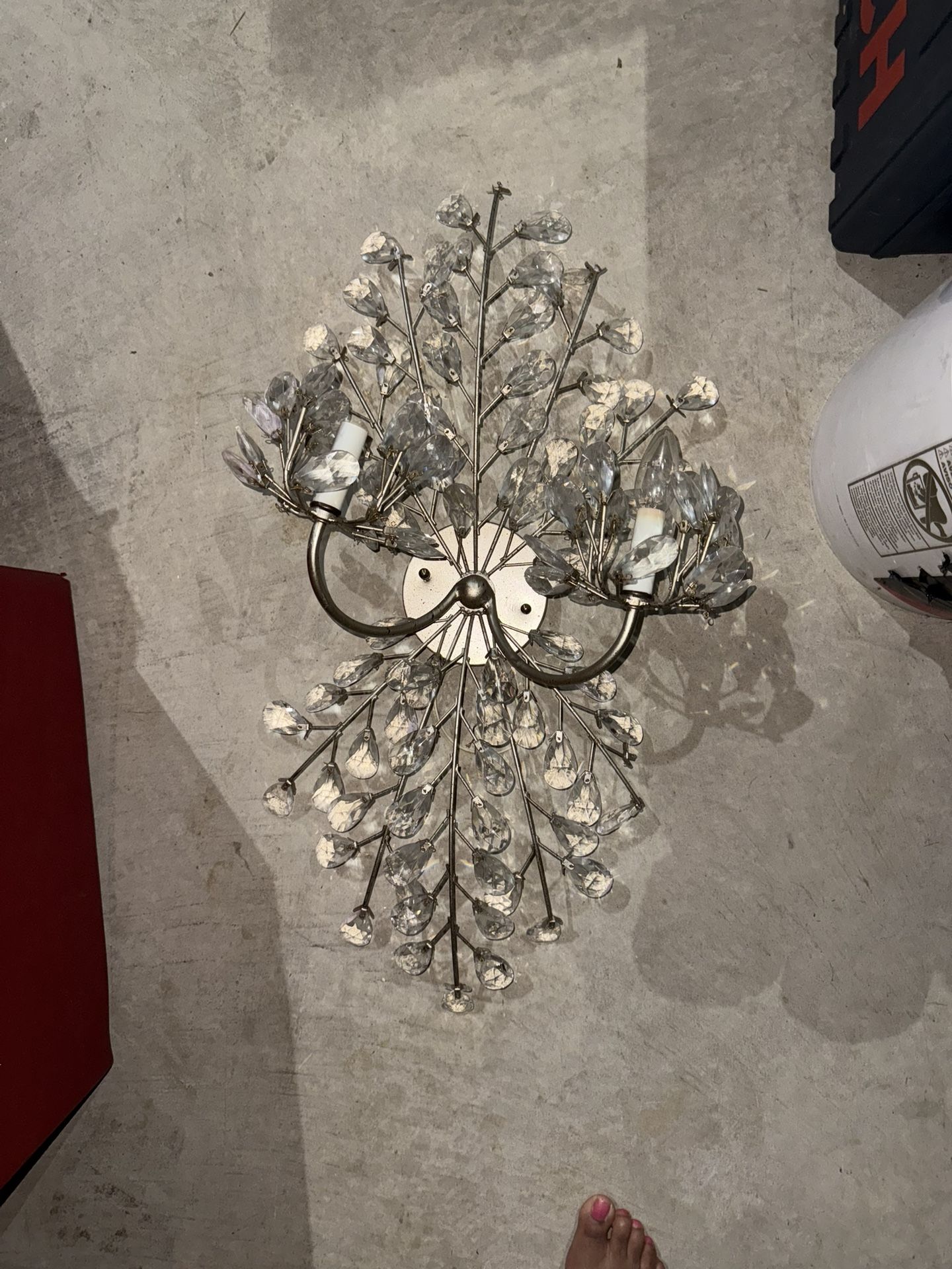 Crystal Wall-Mounted Lights β Elegant - Set of 2(Hardwired)