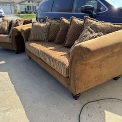 Oversized Couch and Chair Sold Together 