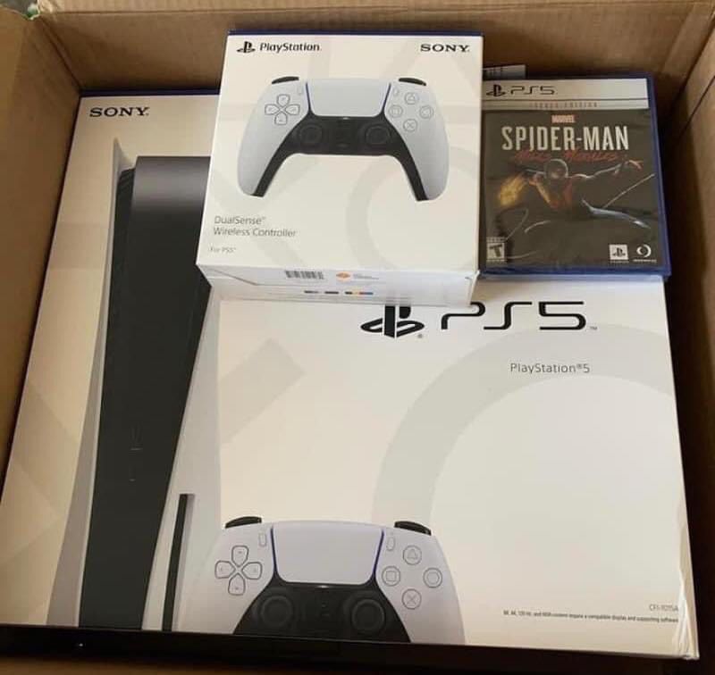 Sony Playstation 5 Ps5 Console Disc Version And Extras For Sale In