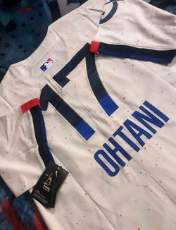 Dodgers 17 Ohtani city Connect jersey fully stitched